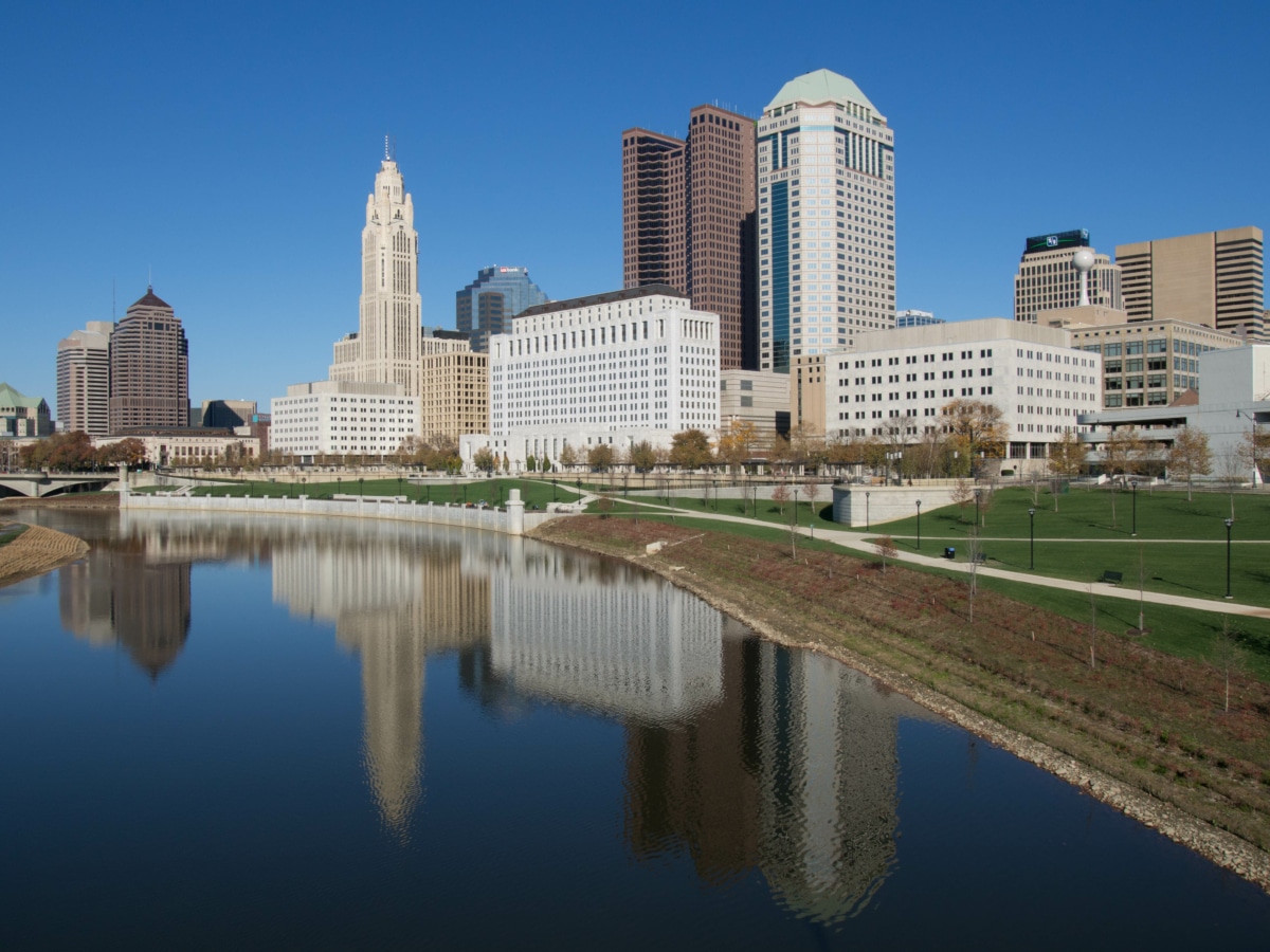 Columbus Skyline from the South